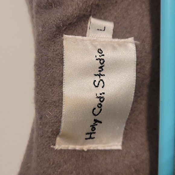 MODCLOTH WOOL BLEND STONE JACKET, SZ LARGE - Picture 7 of 16